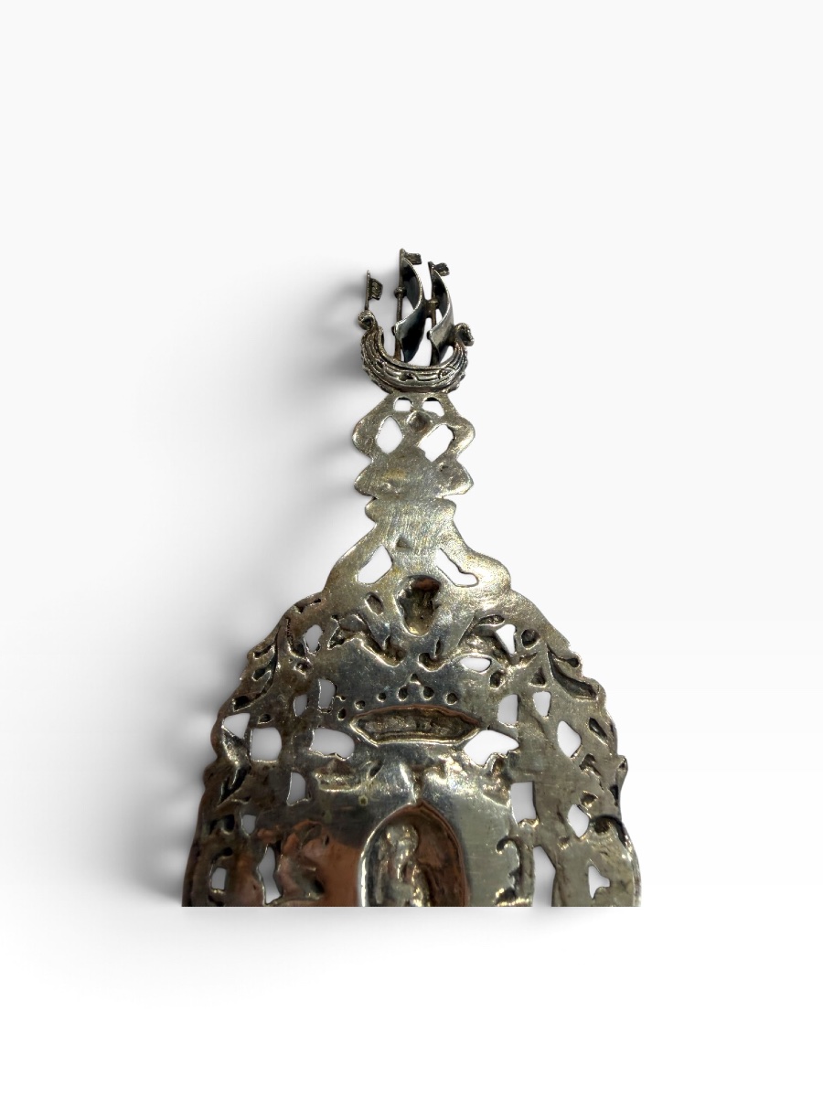Dutch Silver Boat-motif Fork-photo-8