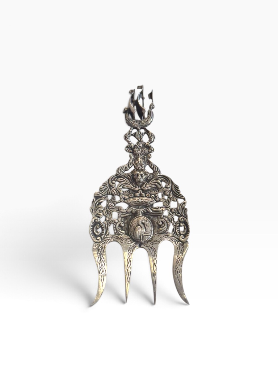 Dutch Silver Boat-motif Fork