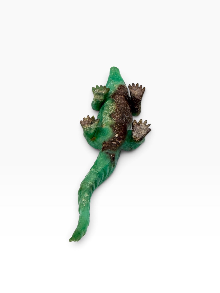 Alligator crocodile en jade style Fabergé-photo-3