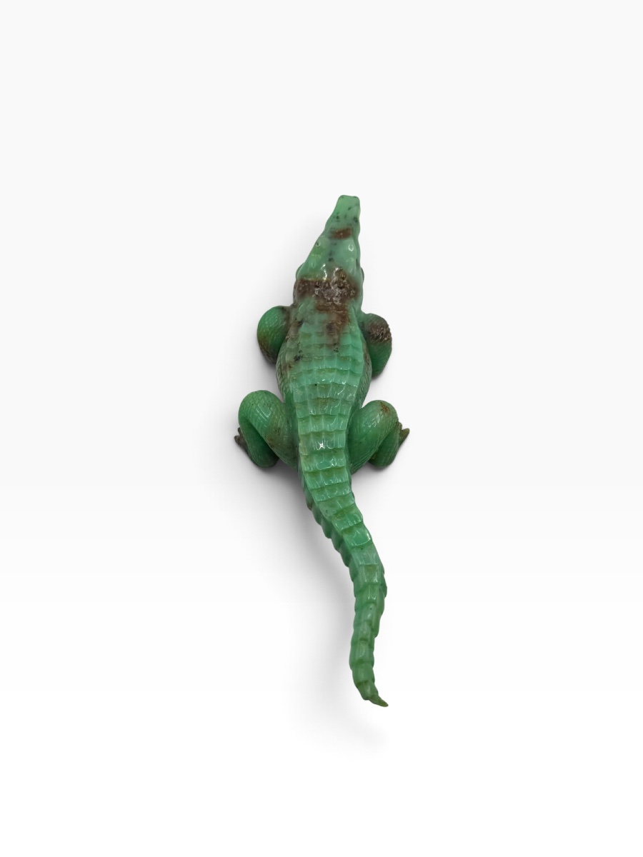 Alligator crocodile en jade style Fabergé-photo-7