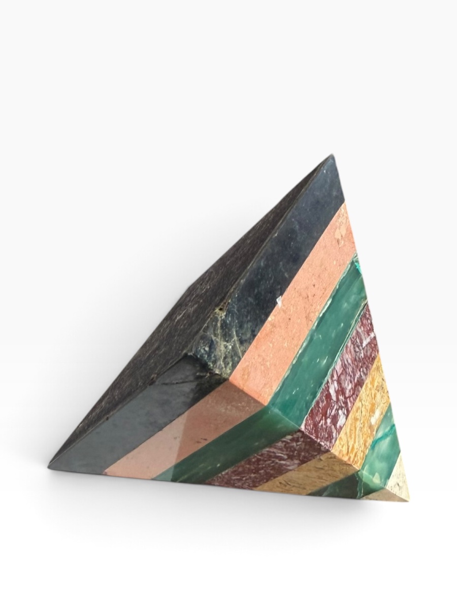 Precious Stone Pyramid Paperweight  -photo-3