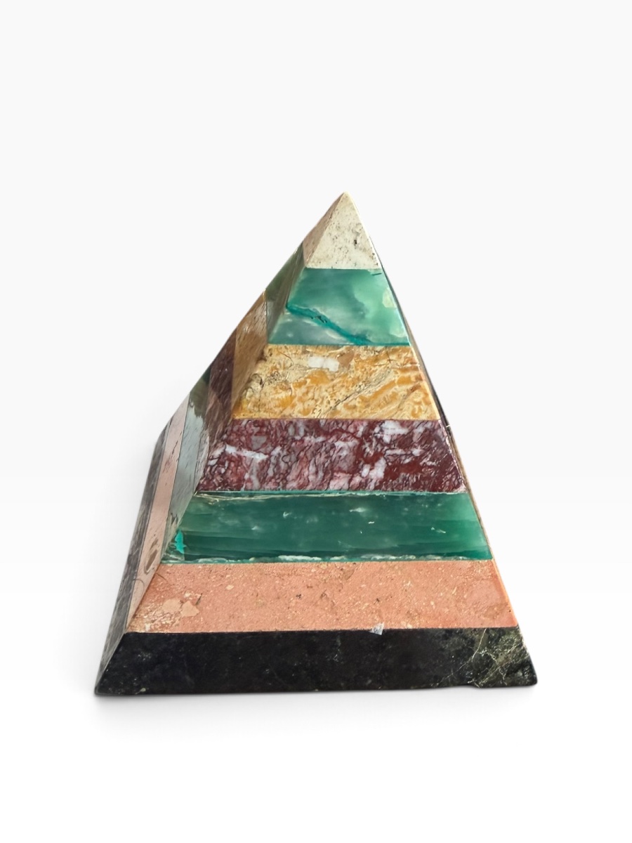 Precious Stone Pyramid Paperweight  -photo-5