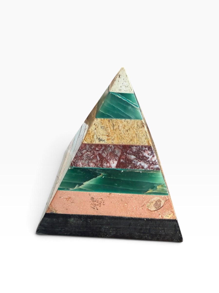 Precious Stone Pyramid Paperweight  -photo-7
