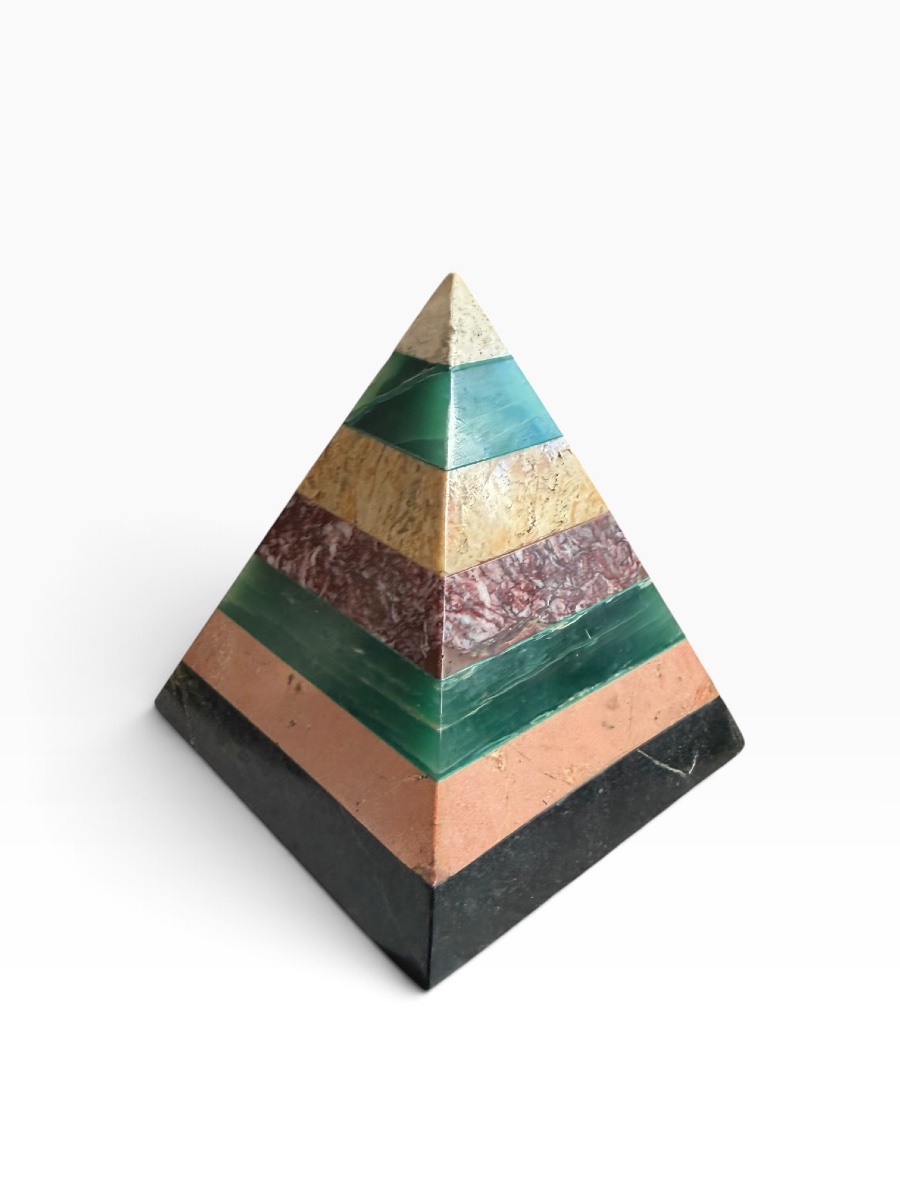 Precious Stone Pyramid Paperweight  -photo-8