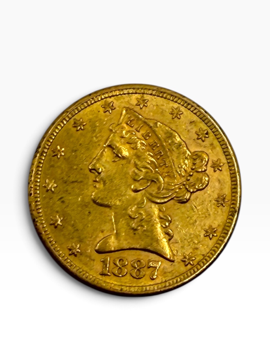 1887 Liberty $5 Gold Coin -photo-3