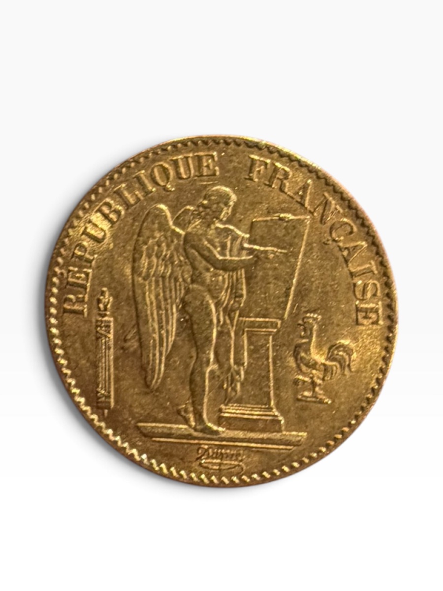 1877 20-franc Gold "genius" Coin