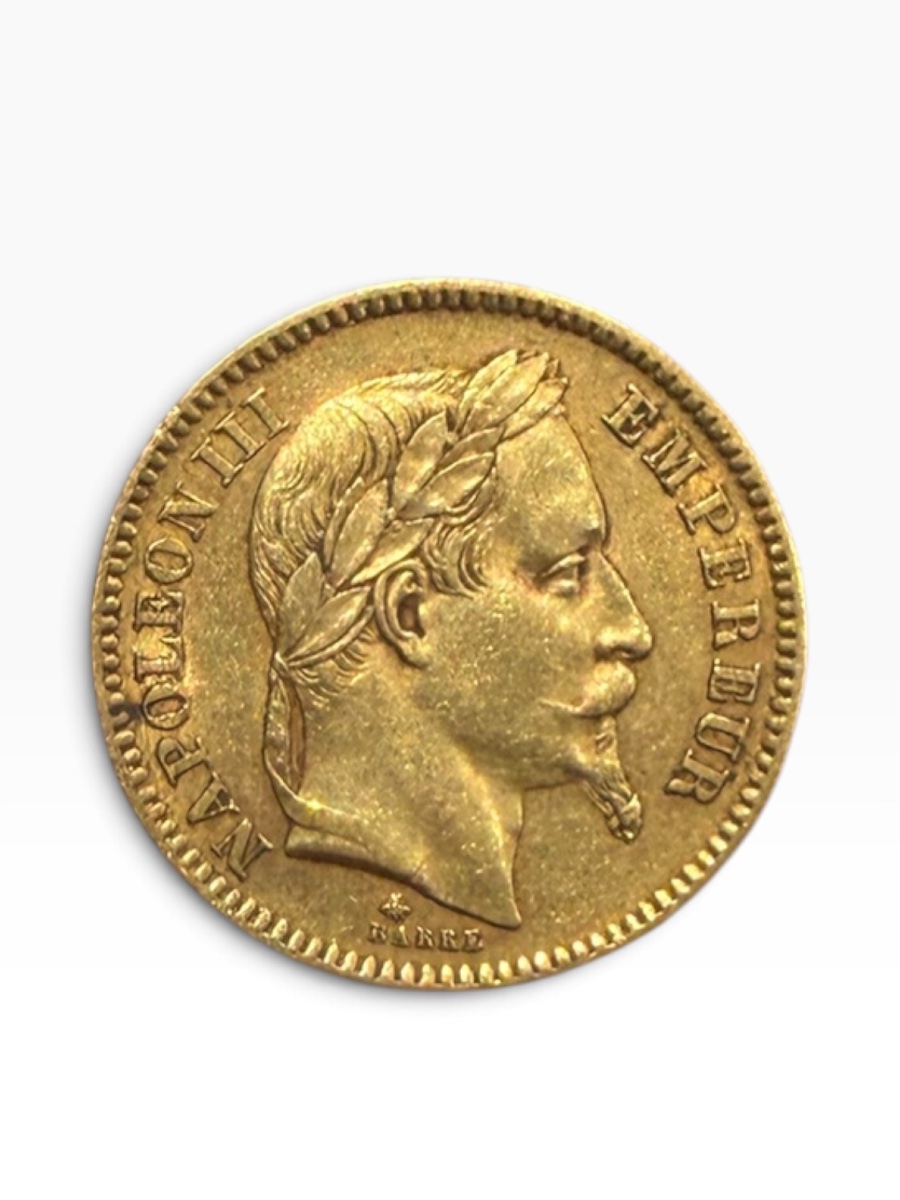 1862 Napoleon III 20-franc Gold Coin-photo-3