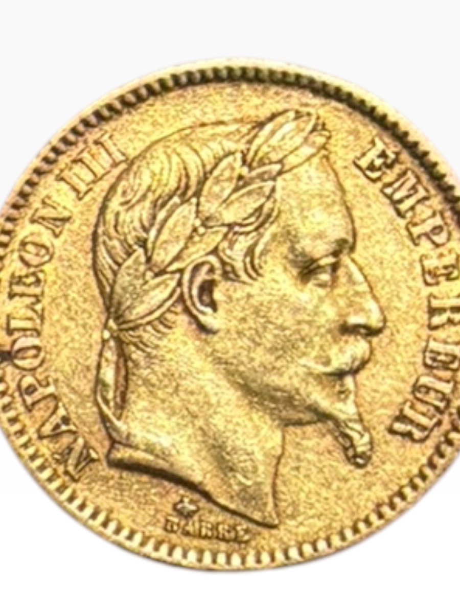 1862 Napoleon III 20-franc Gold Coin-photo-1
