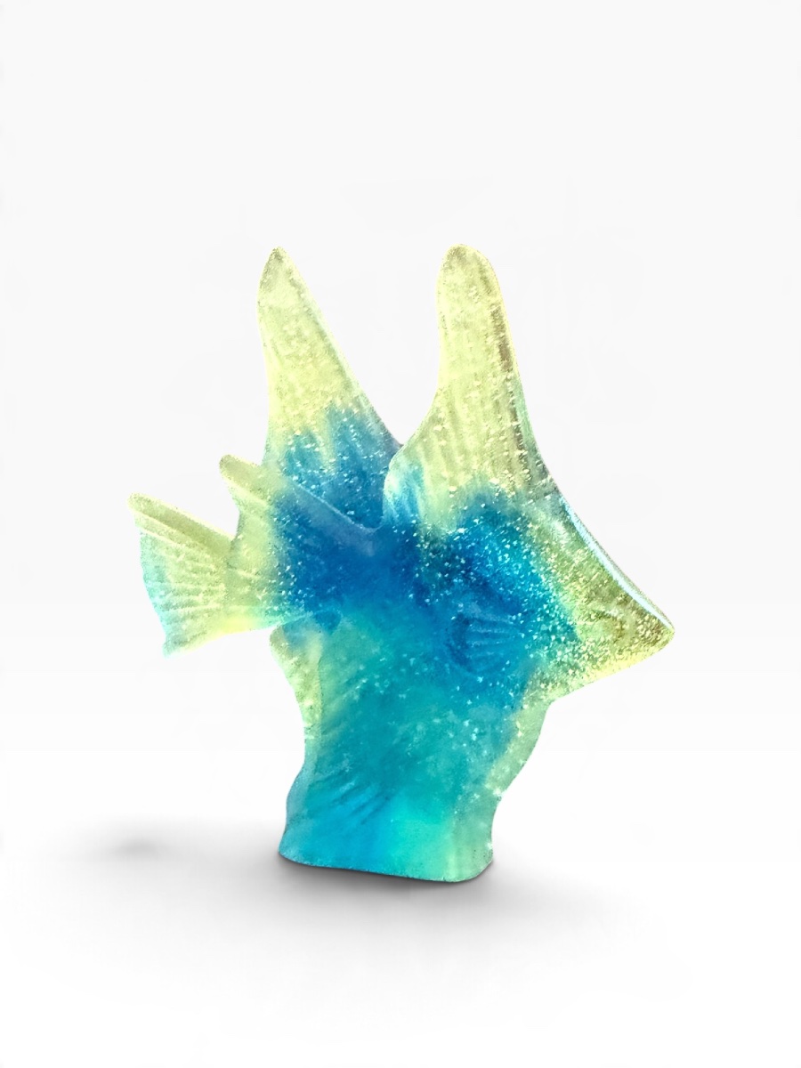 Daum Pair Of Fish Made Of Glass Paste-photo-4