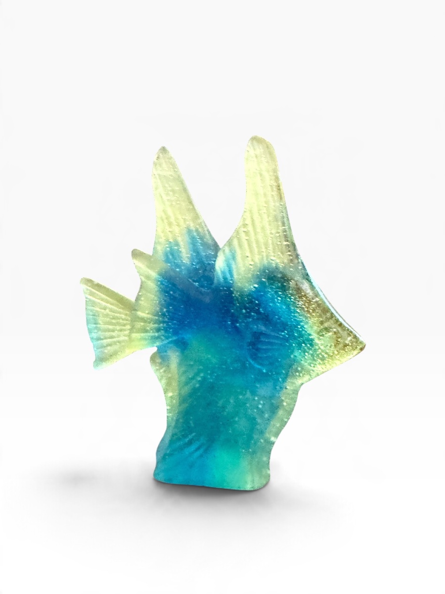 Daum Pair Of Fish Made Of Glass Paste-photo-1