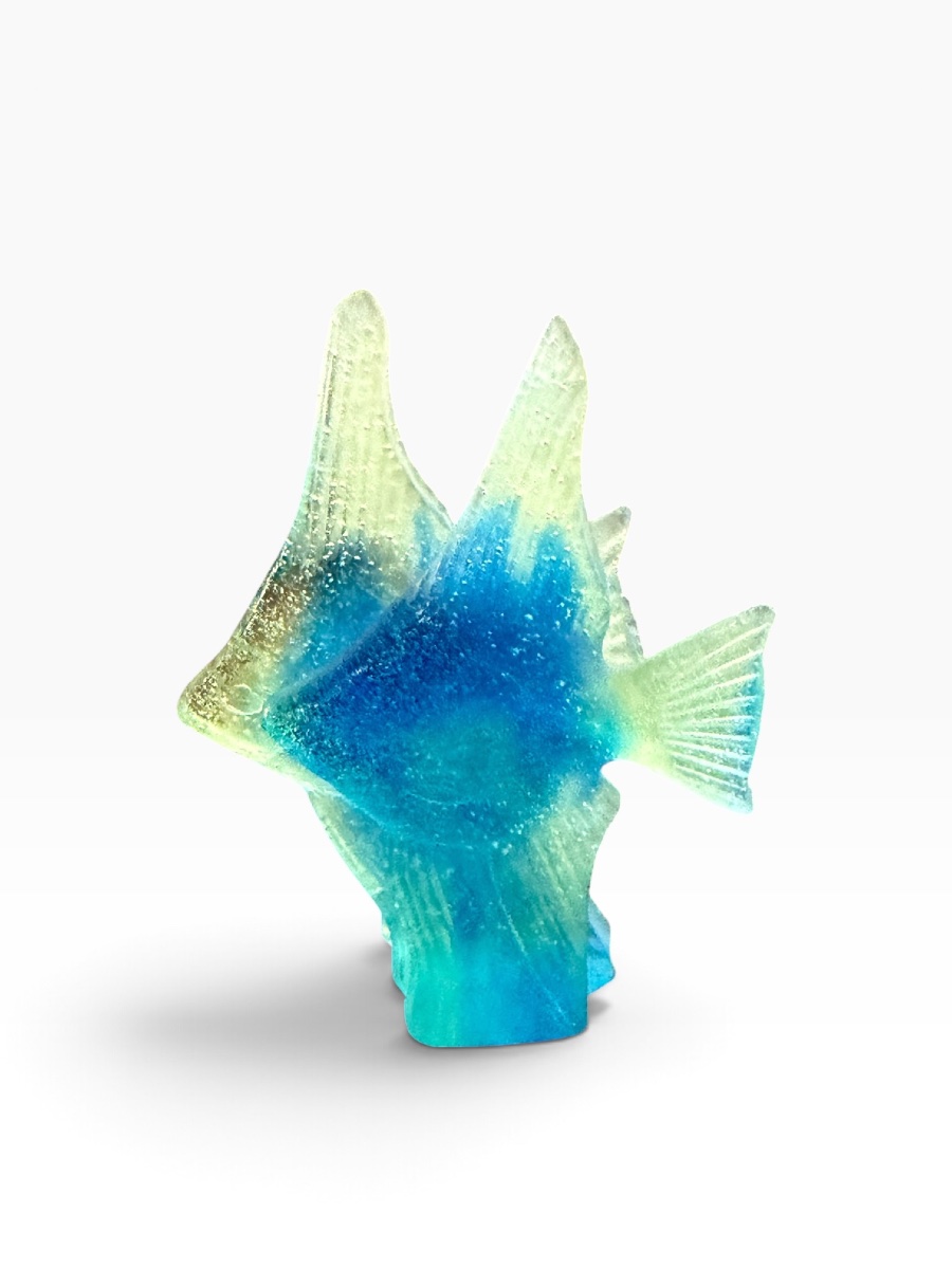 Daum Pair Of Fish Made Of Glass Paste-photo-5