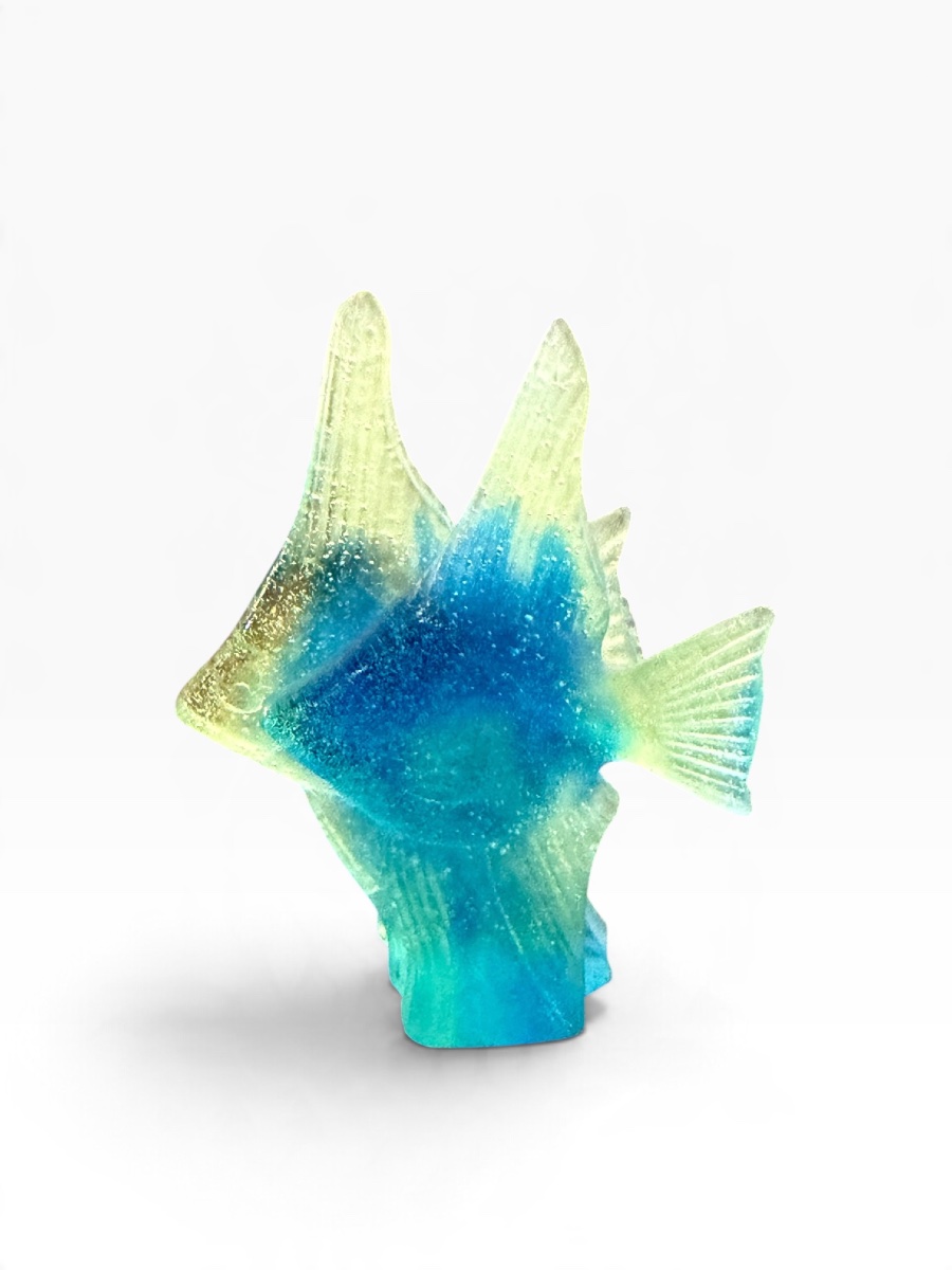 Daum Pair Of Fish Made Of Glass Paste-photo-6