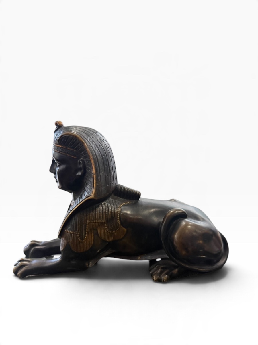 19th-century Bronze Sphinx: Return From Egypt