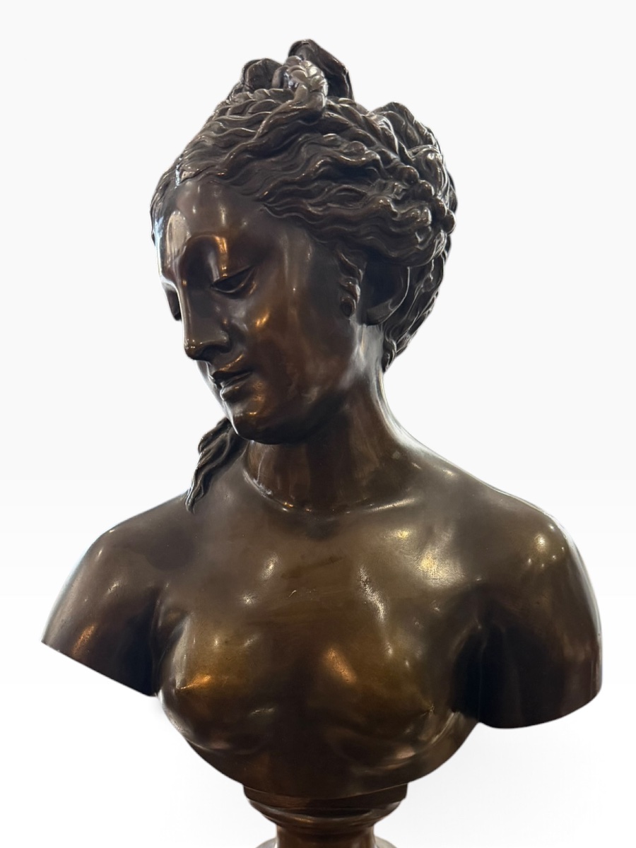 Buste de Vénus XIXeme en bronze -photo-2