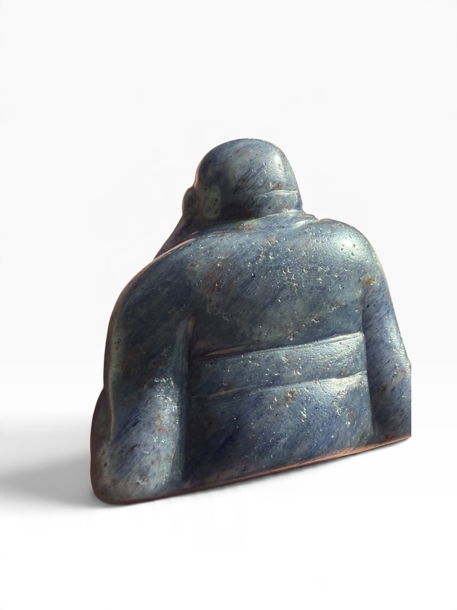 Blue Stone Laughing Buddha (budai)-photo-2