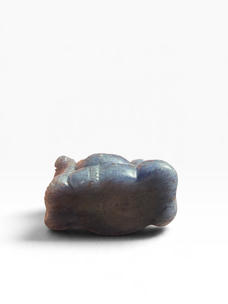 Blue Stone Laughing Buddha (budai)-photo-3