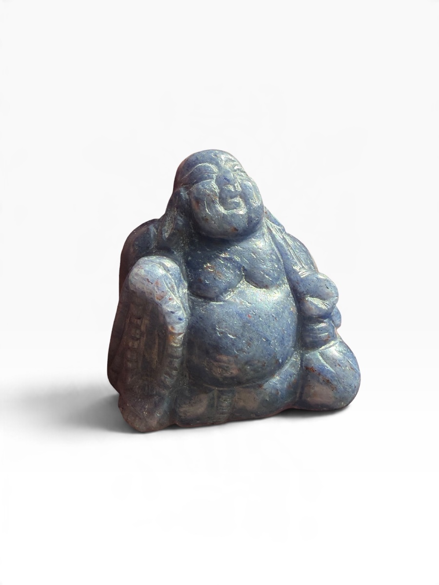 Blue Stone Laughing Buddha (budai)-photo-2