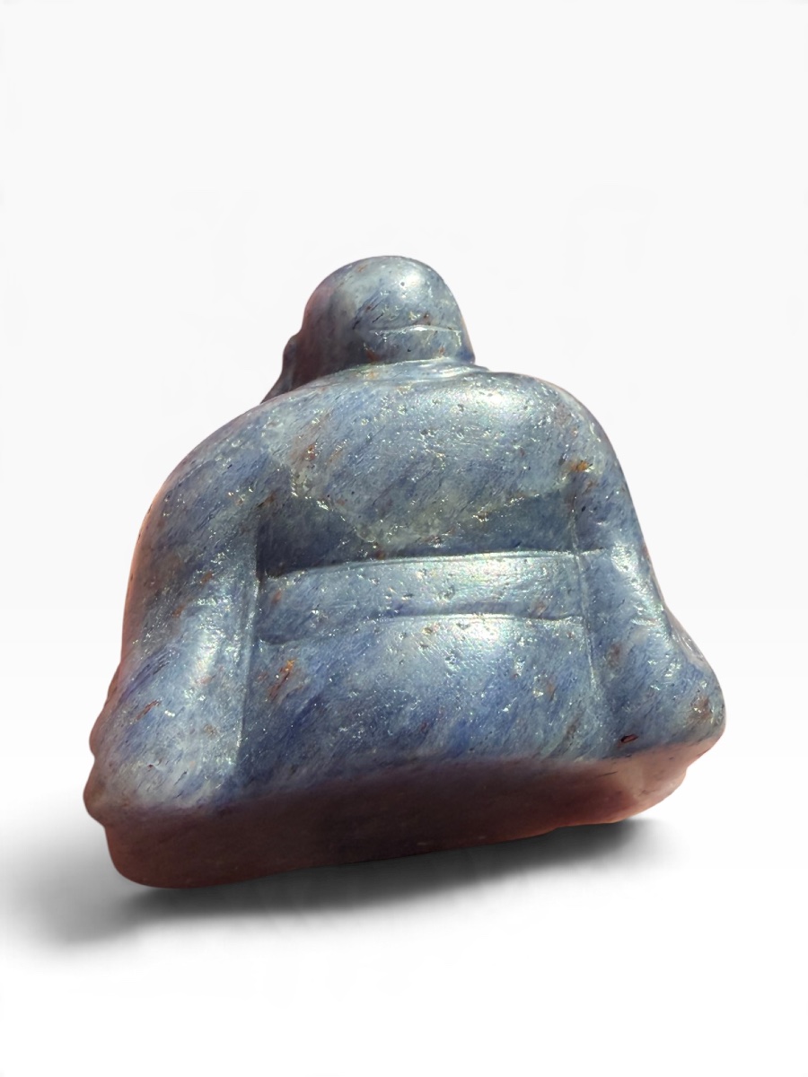 Blue Stone Laughing Buddha (budai)-photo-4