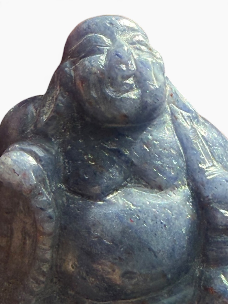 Blue Stone Laughing Buddha (budai)-photo-8