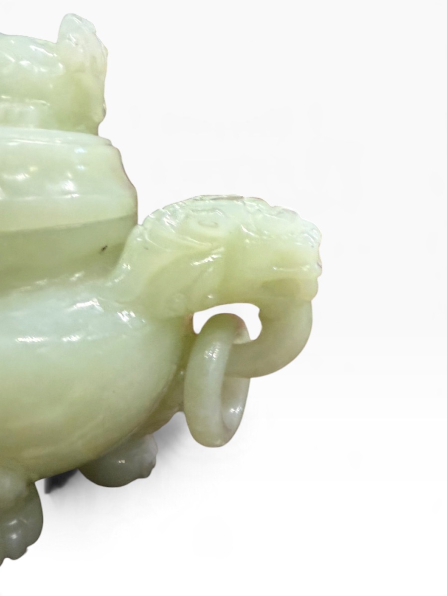 Important: Chinese Serpentine Incense Burner-photo-1