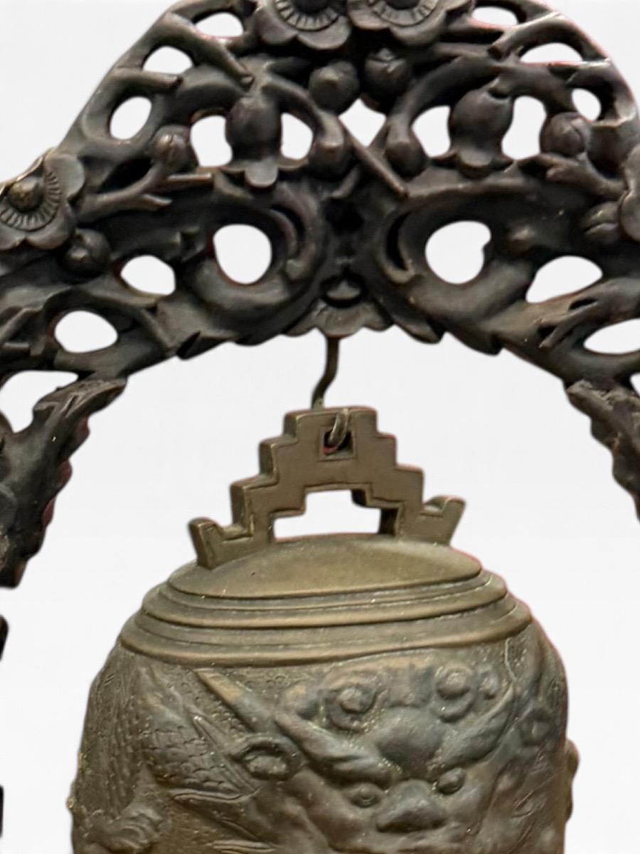 Indochine Cloche de Temple en bronze-photo-1