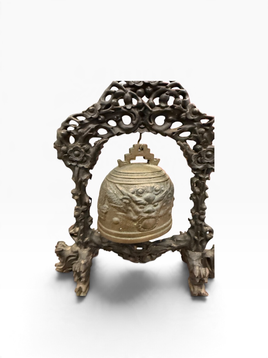 Indochine Cloche de Temple en bronze-photo-2