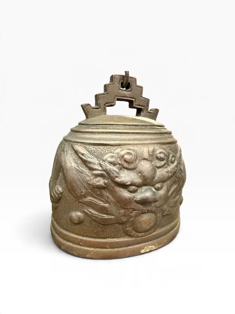 Indochine Cloche de Temple en bronze-photo-8