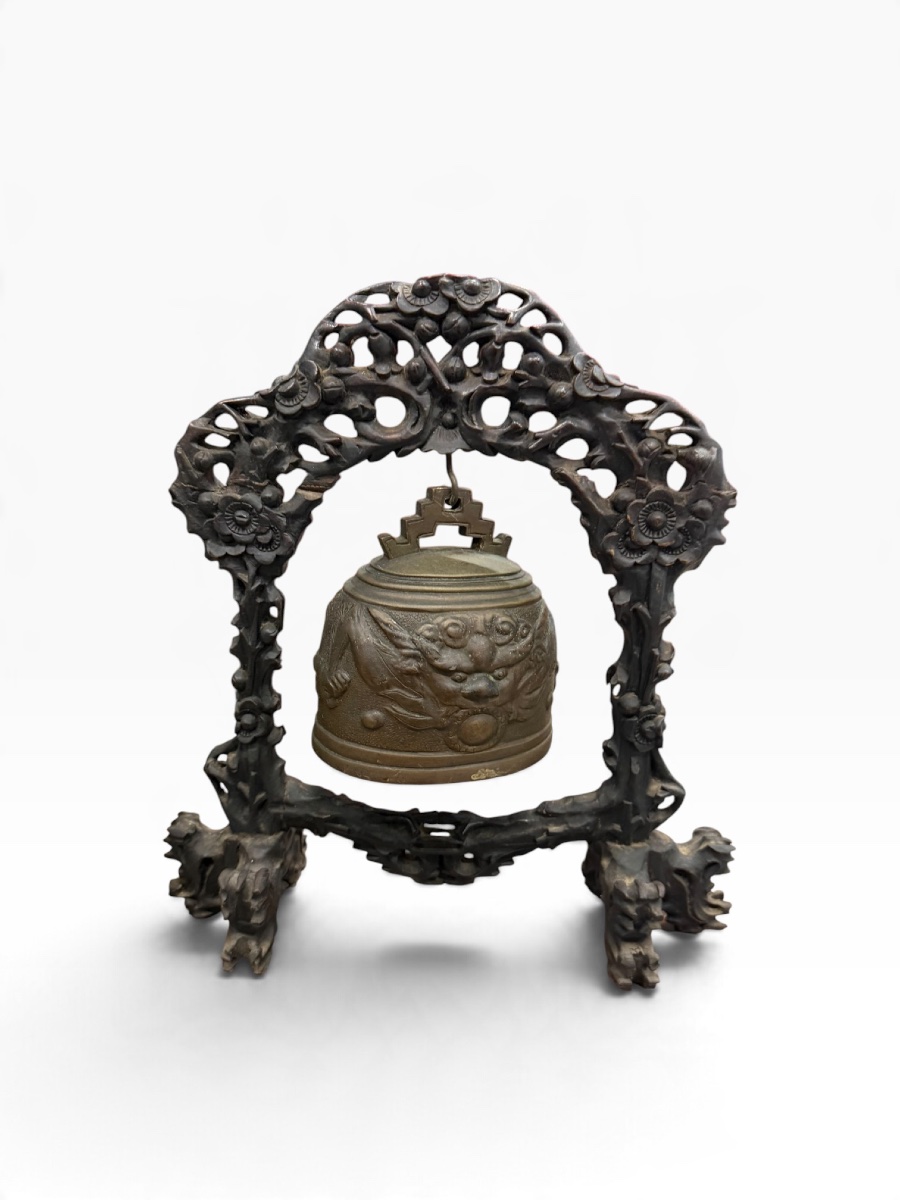 Indochine Cloche de Temple en bronze