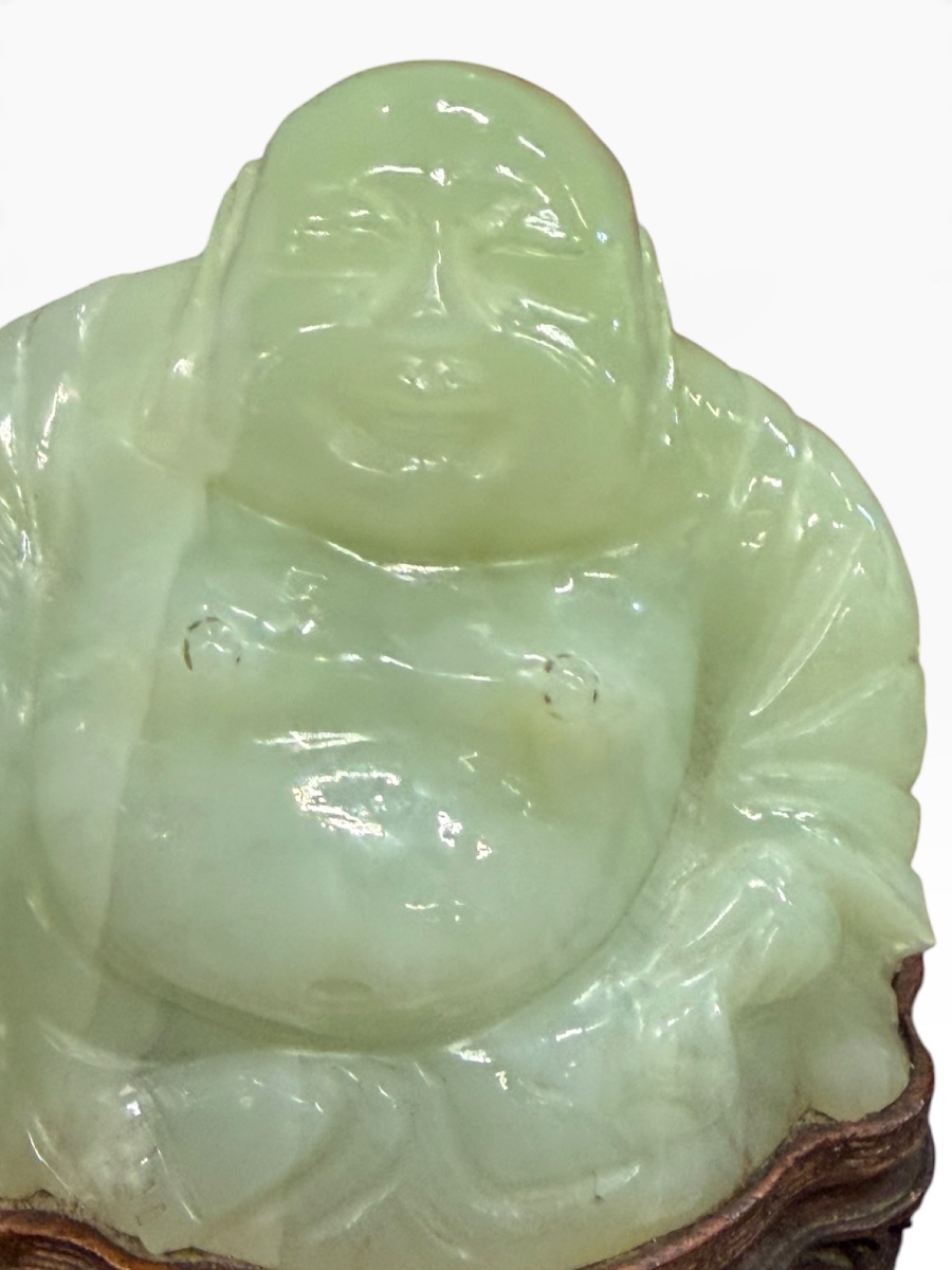 Large Jade Laughing Budai Buddha-photo-4