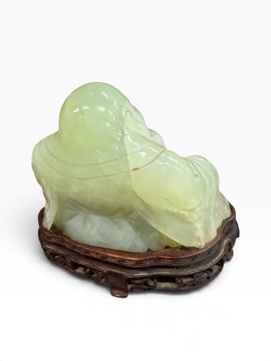Large Jade Laughing Budai Buddha-photo-1
