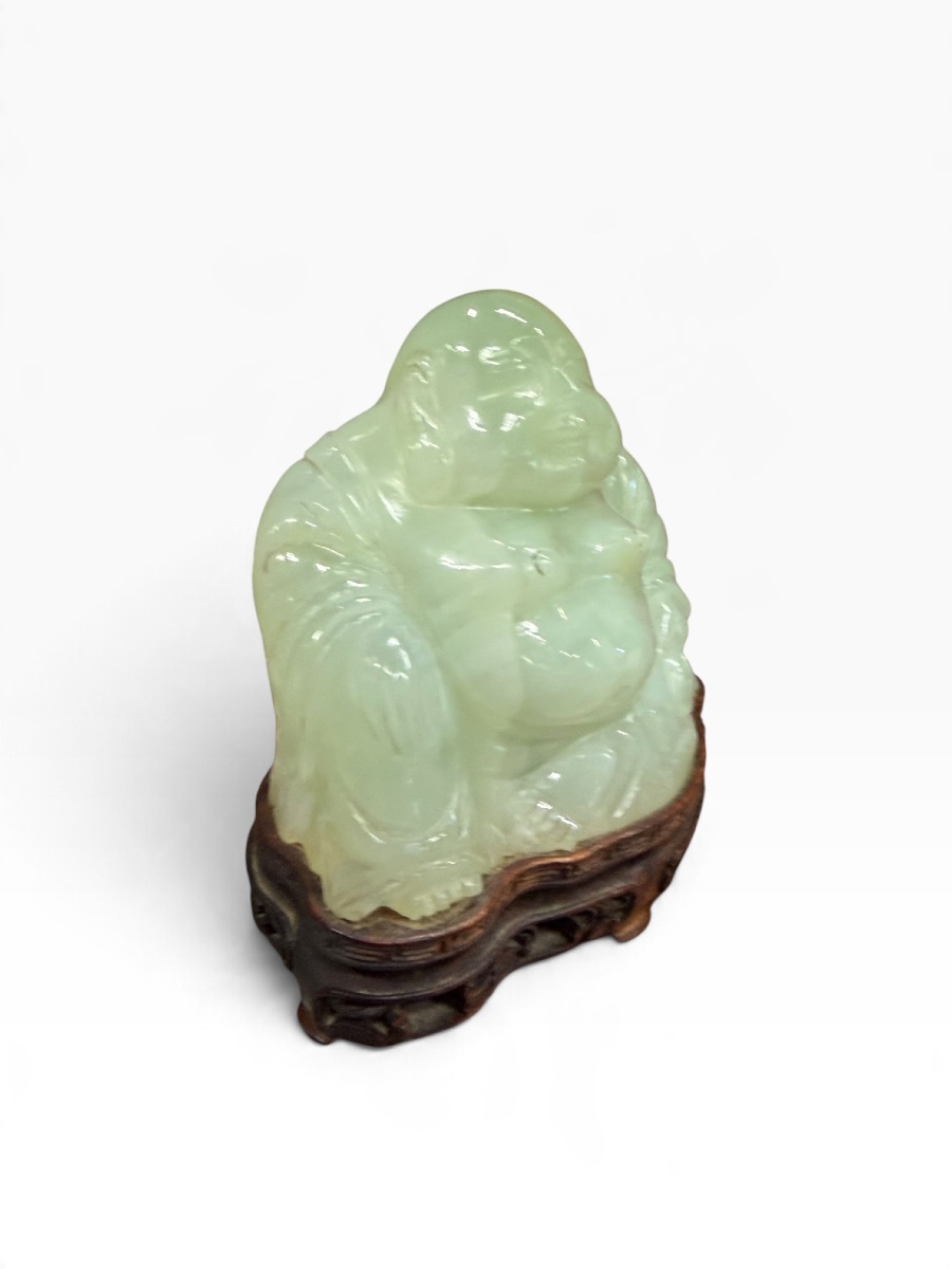 Large Jade Laughing Budai Buddha-photo-2