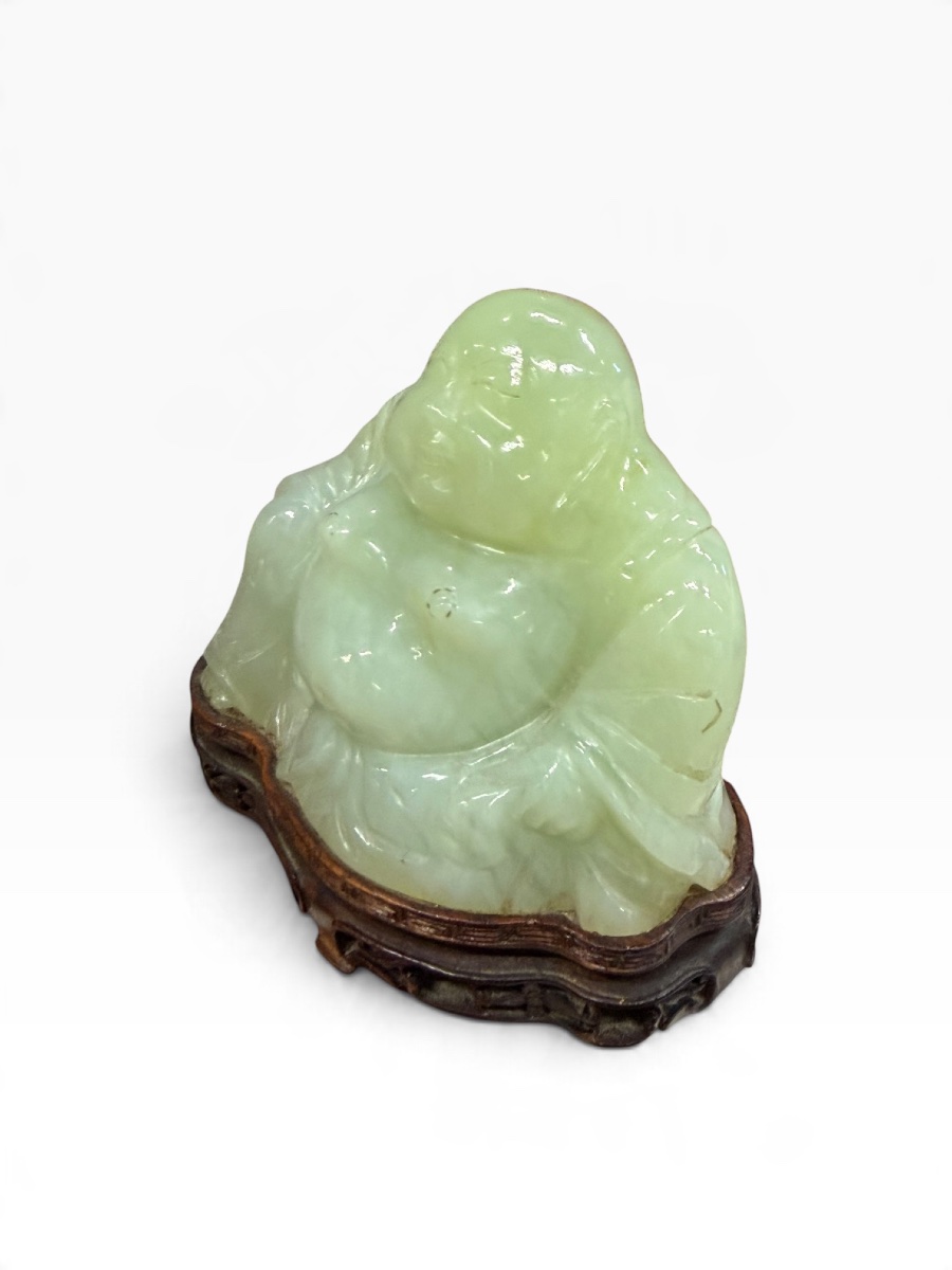 Large Jade Laughing Budai Buddha-photo-5