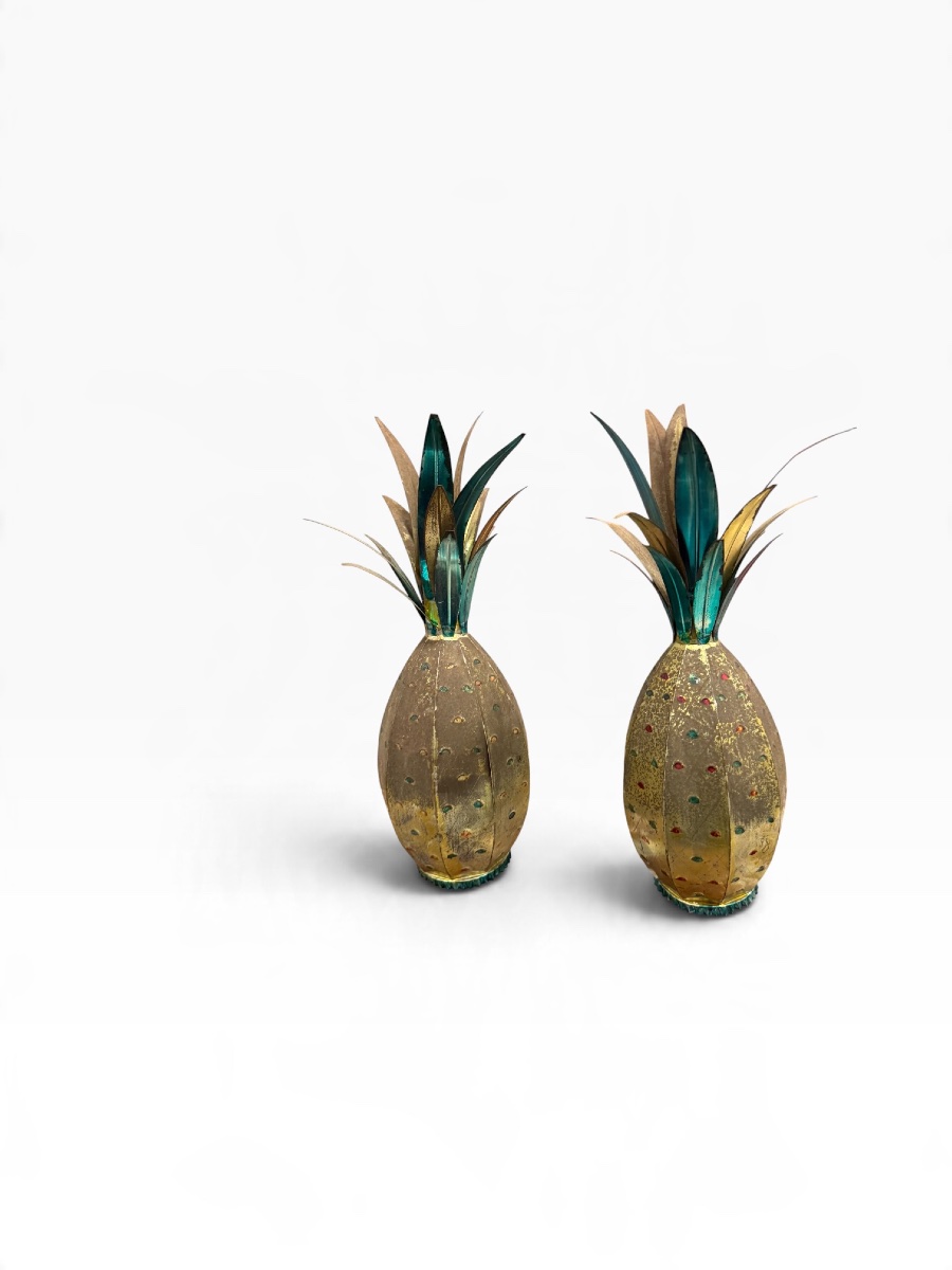 Pair Of Decorative Pineapple-photo-2