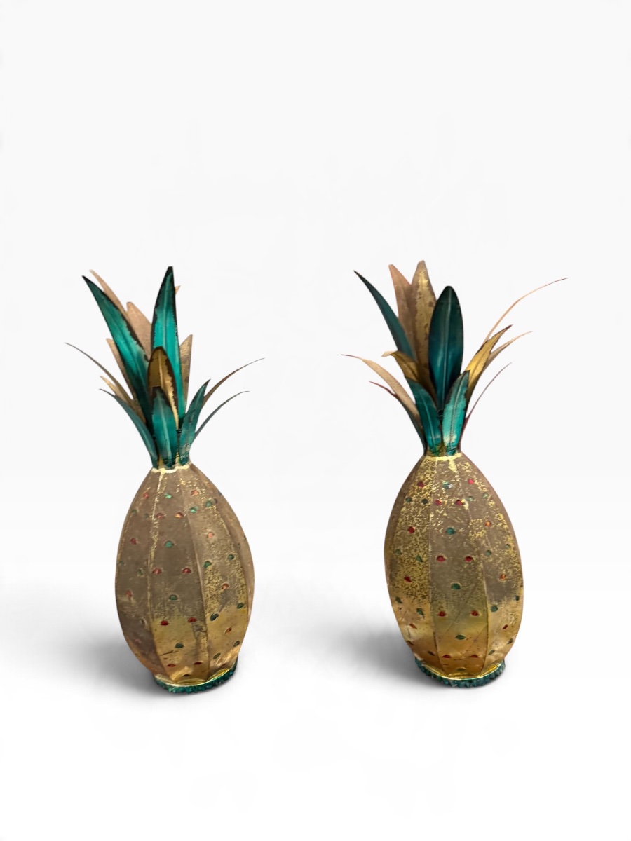 Pair Of Decorative Pineapple