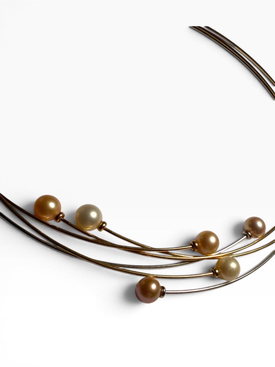 Collier or et perles -photo-3