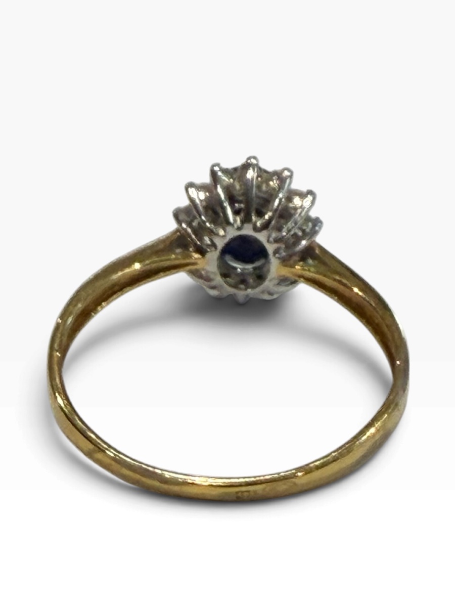Gold And Sapphire Daisy Ring-photo-3