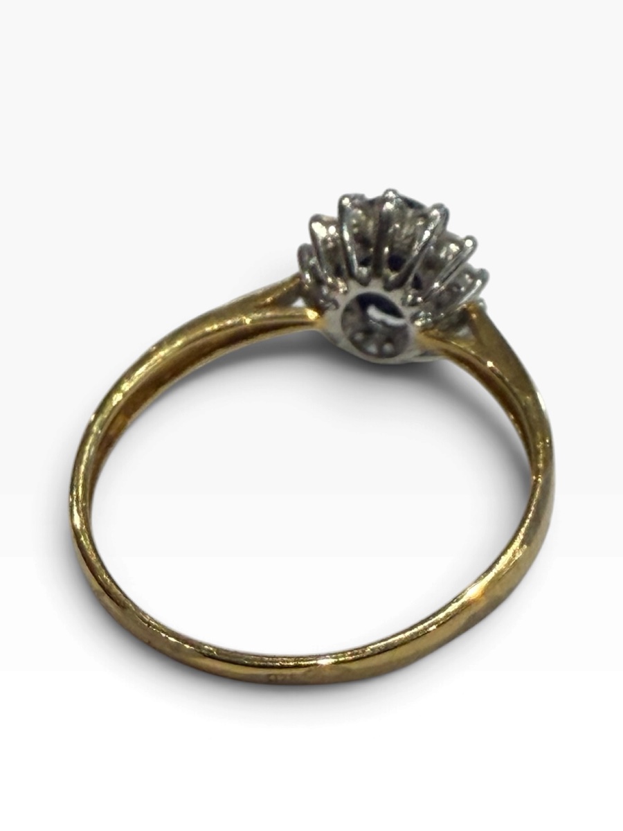 Gold And Sapphire Daisy Ring-photo-3
