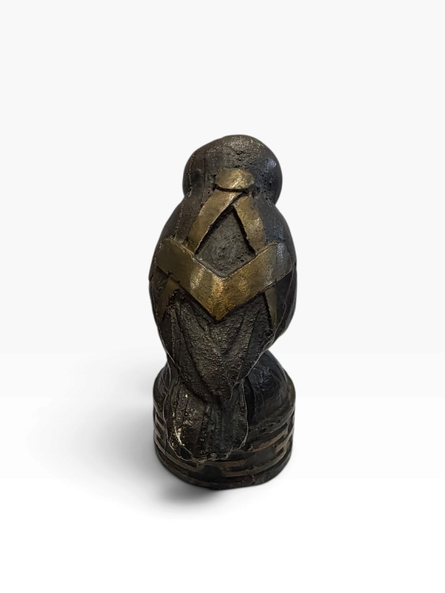 Franc-maçonnerie chouette en bronze 