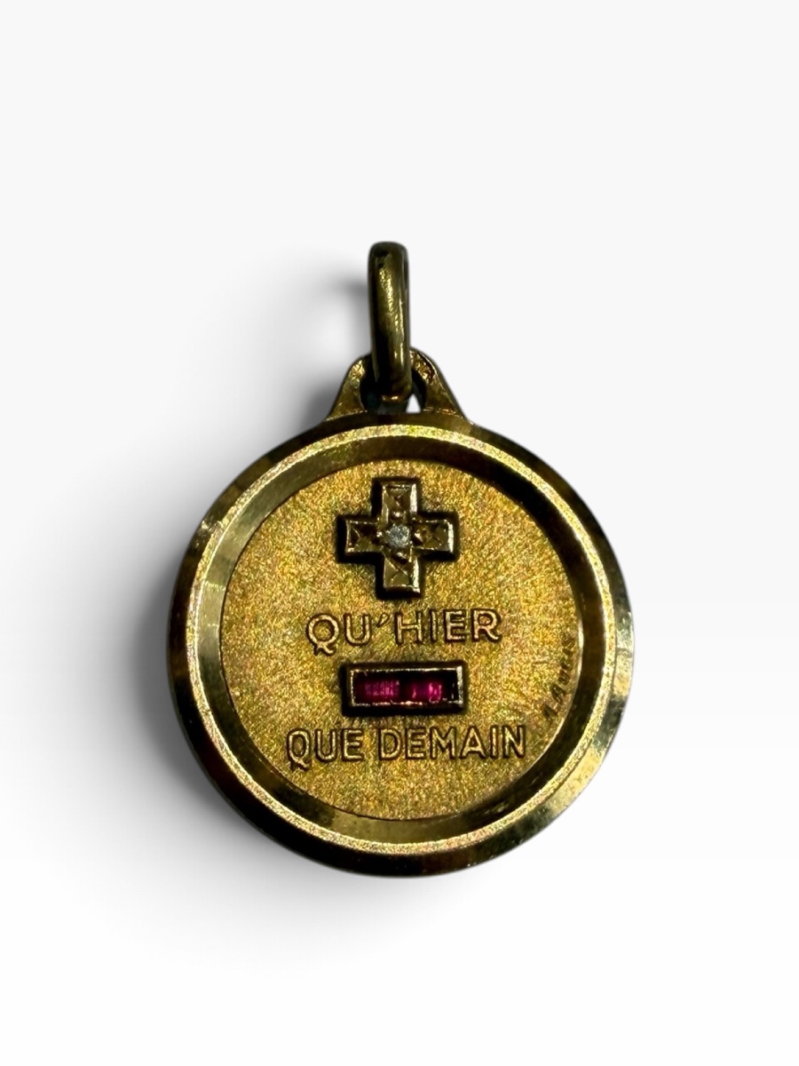 Médaille amour Augis or-photo-2