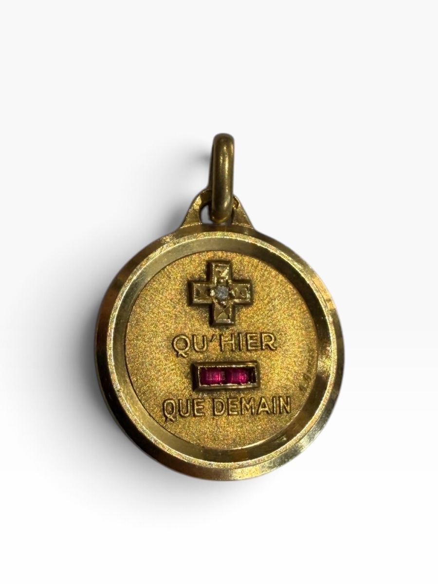 Médaille amour Augis or