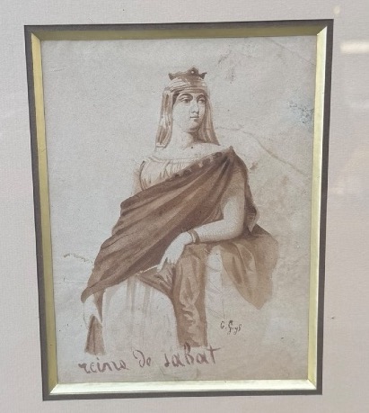 Constantin Guys, *the Queen Of Sheba*, Wash Drawing