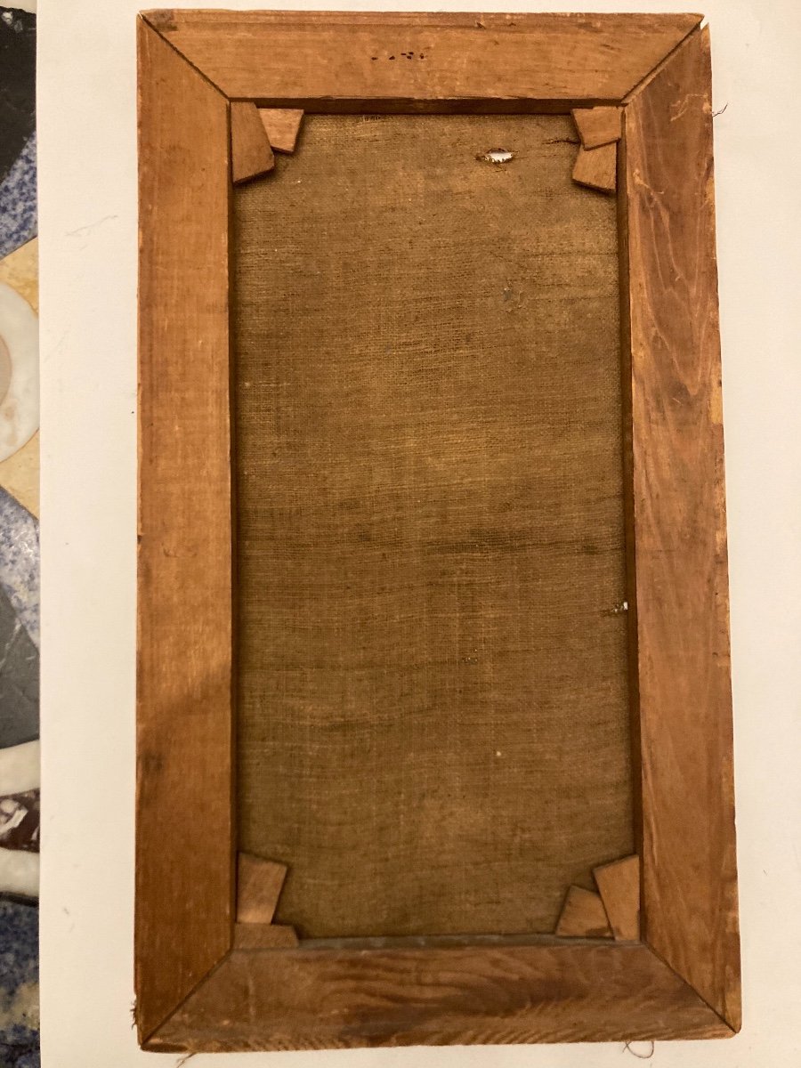 Vierge en Majesté, Huile sur toile, début XVIIIème-photo-8