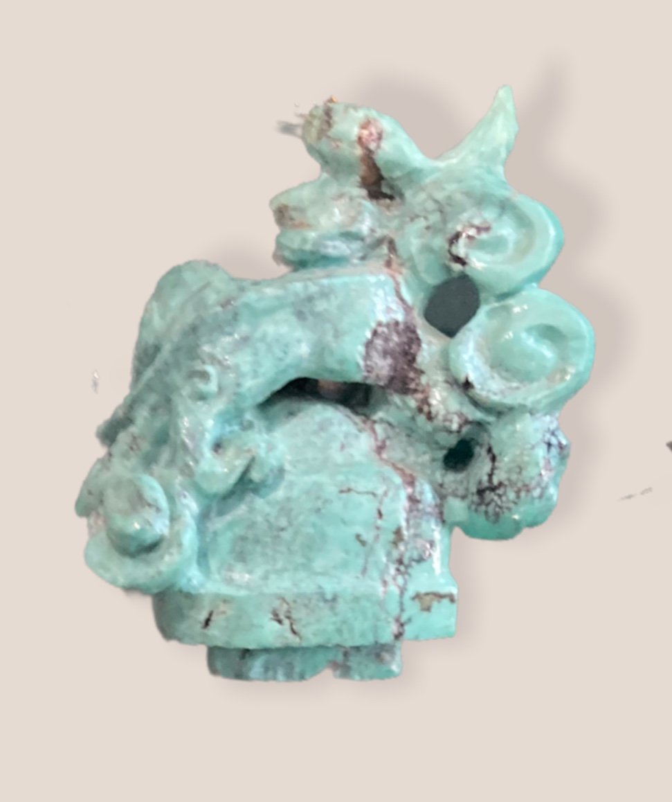 Pot Couvert Chinois En Turquoise, Circa 1900-photo-4