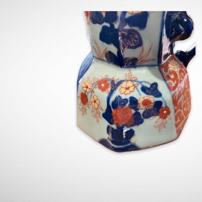 Ironstone- Porcelain Pitcher In The Style Of Imari Productions-photo-3