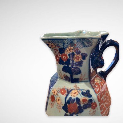 Ironstone- Porcelain Pitcher In The Style Of Imari Productions-photo-8