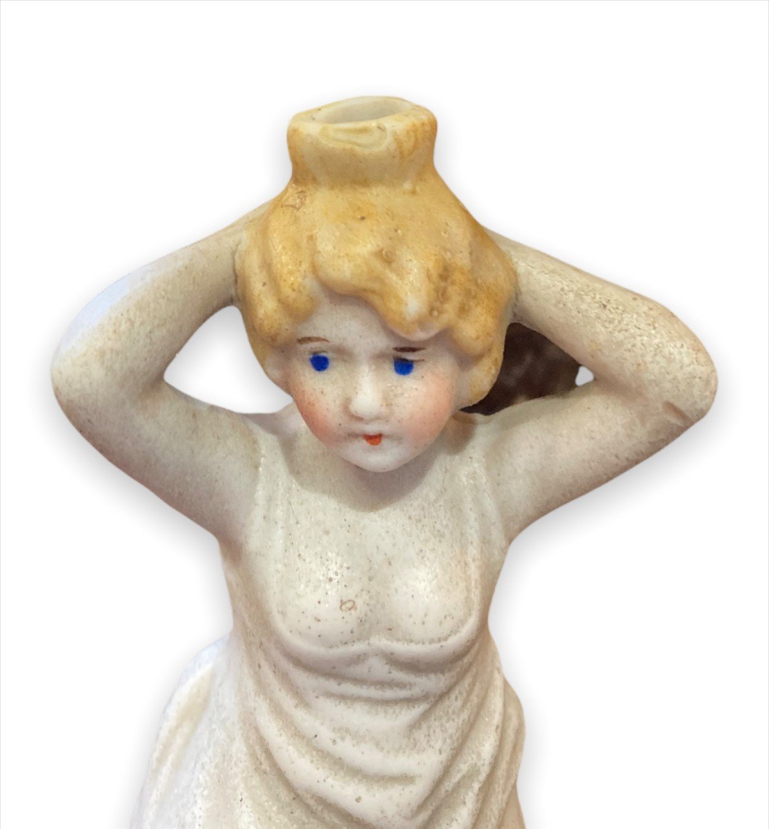 "pisseuse" Perfume Bottle In German Porcelain, Circa 1900-photo-2