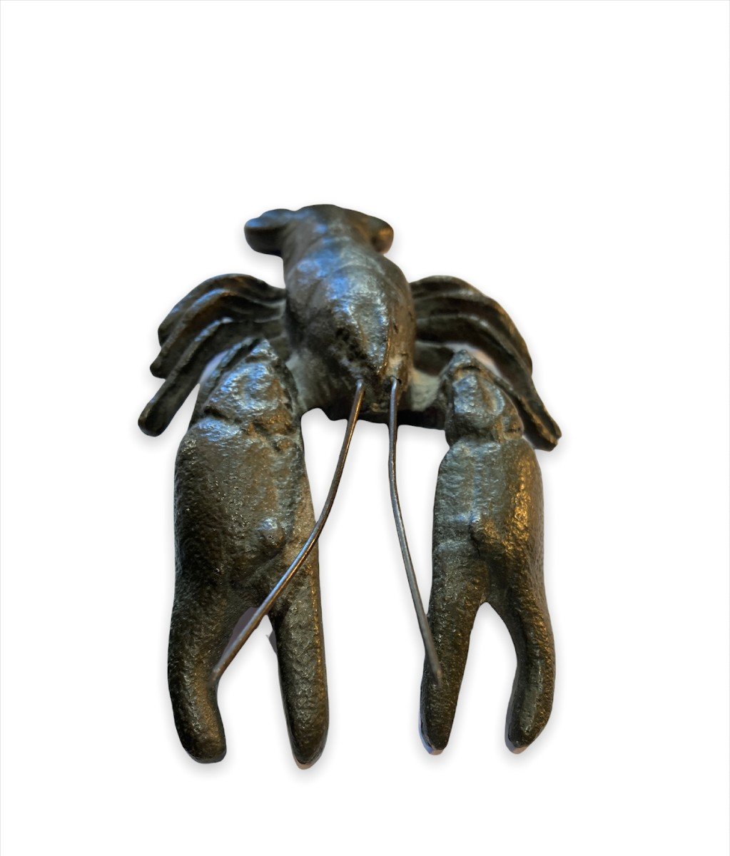 Bronze Representative A Lobster Late Nineteenth Early Twentieth-photo-3