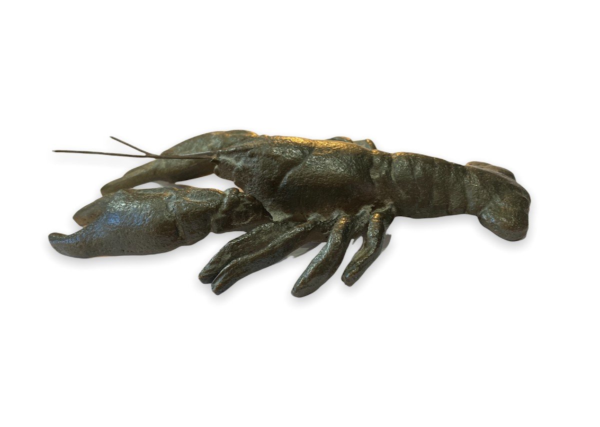 Bronze Representative A Lobster Late Nineteenth Early Twentieth-photo-4