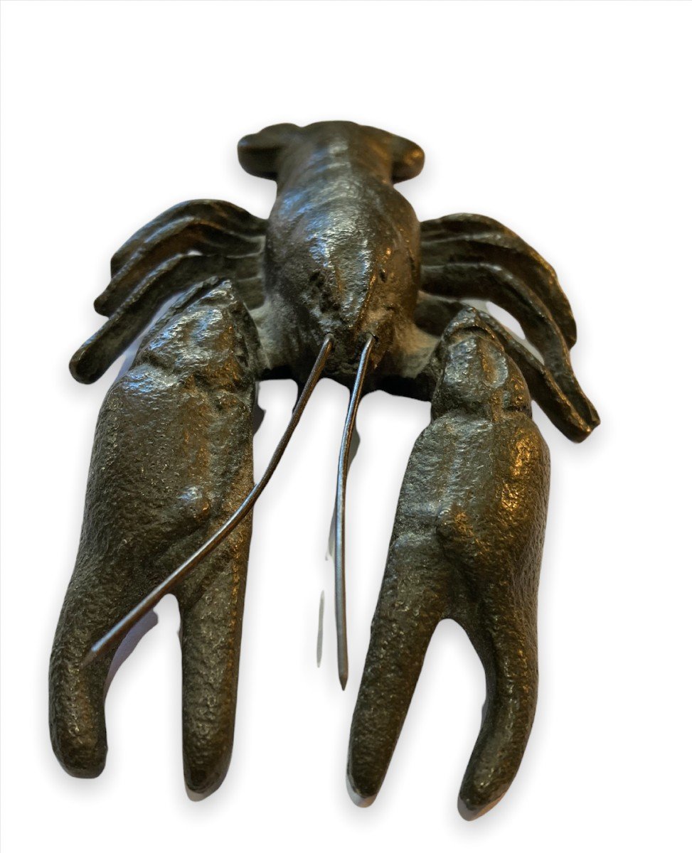 Bronze Representative A Lobster Late Nineteenth Early Twentieth-photo-3