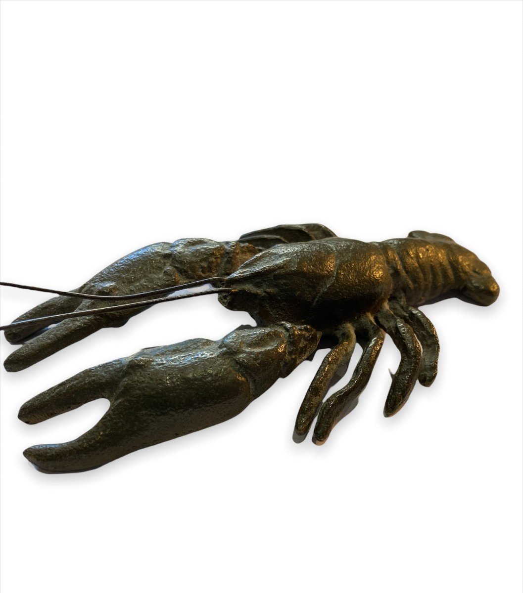 Bronze Representative A Lobster Late Nineteenth Early Twentieth-photo-4